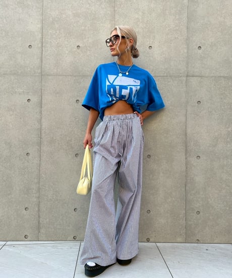 wide tee「DEN」#8386