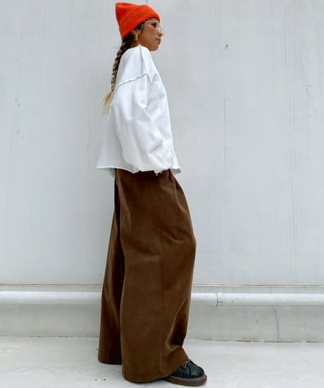 wide pt「corduroy tuck」#5802510