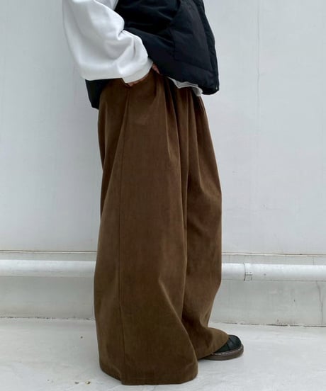 wide pt「corduroy tuck」#5802510