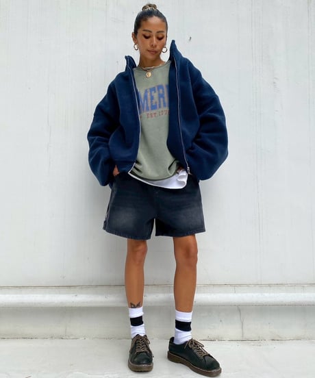 stand neck blouson「boa」#22616