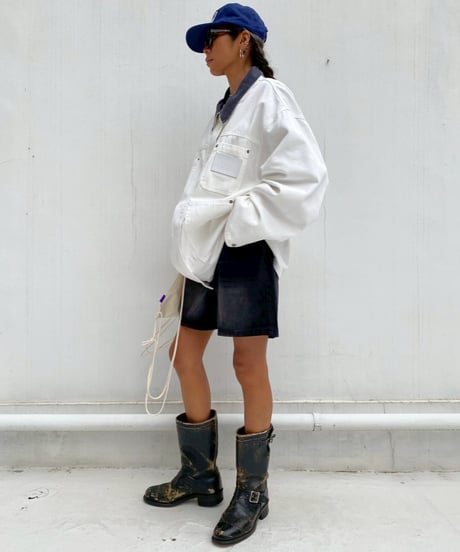 coverall jacket「contrast collar」#80112