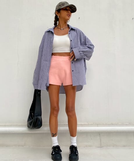 rib shorts「stretch knit」#8805512