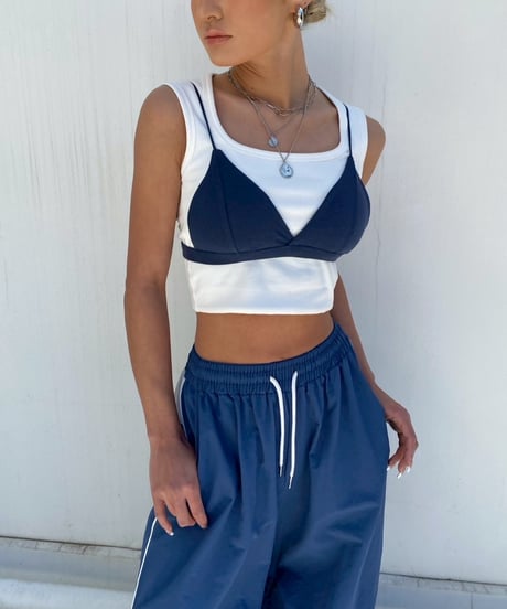 rib short tanktop「box」#1273