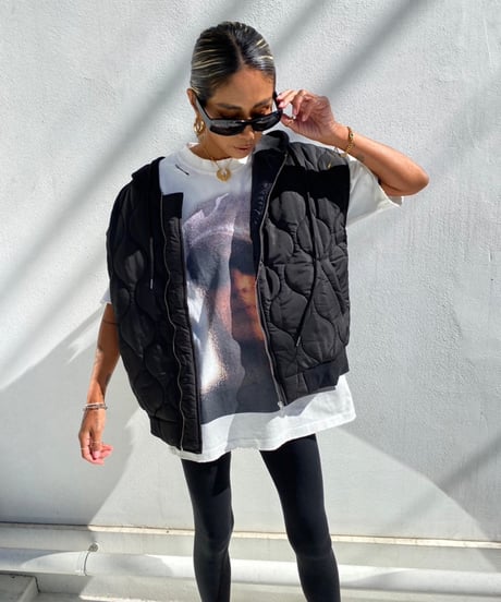hoodie quilt gilet「FKG」#9757