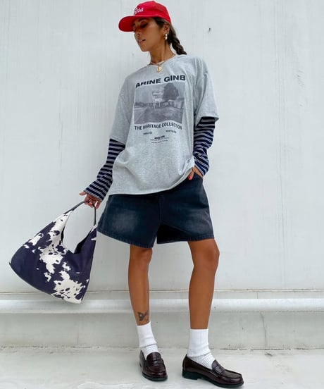 denim shorts「side rip」#1368359