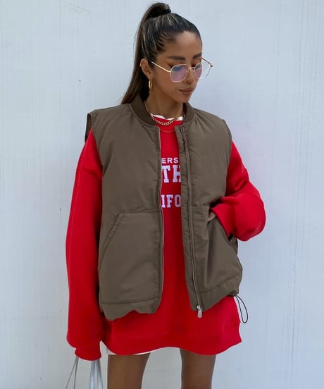 冬物非公開padded vest「puff」#6712510