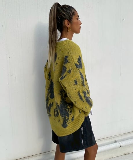 color knit「V neck」#58800510