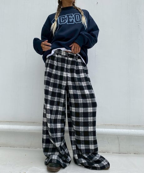 wide tuck pt「colorful check」#25810510