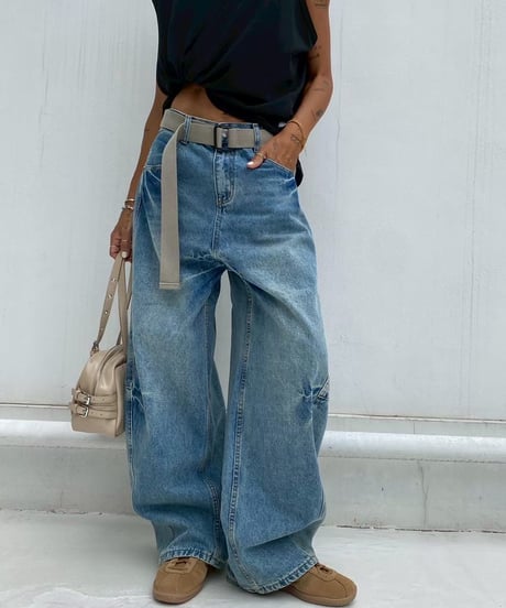 denim pt「balloon barrel」#25046