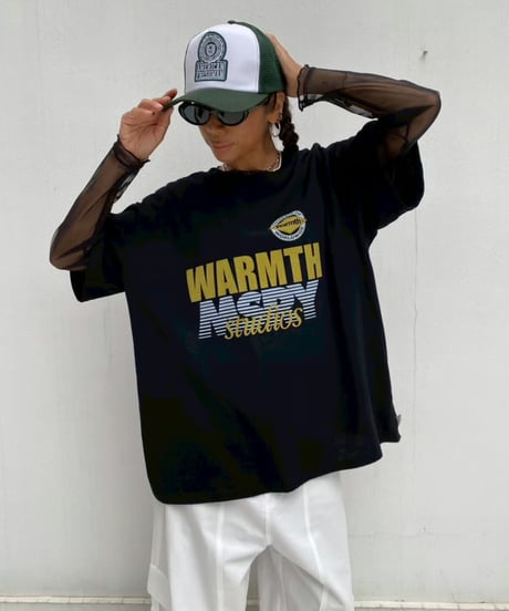 wide tee「WARMTH」#2606064