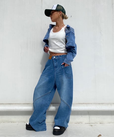 cropped denim jc「Flip」#658