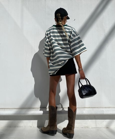 wide border T「w collar」#618
