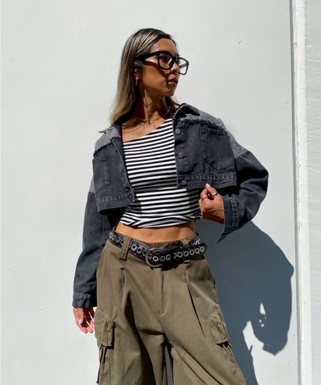 cropped denim jc「Flip」#658