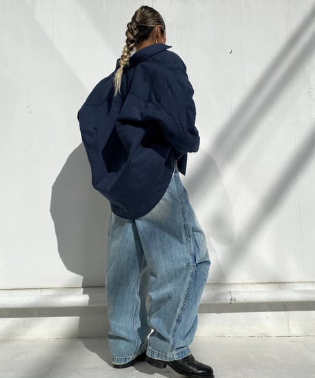 puffer shirt「gingham」#97125