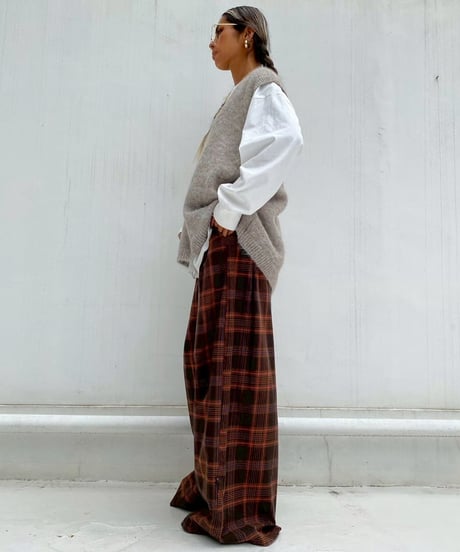 knit vest「loose」#086259