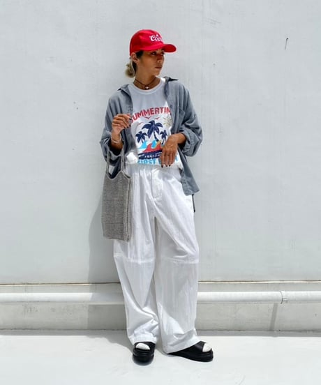 crew neck tee「beach」#88162