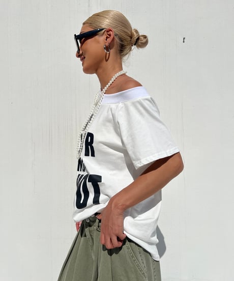 logo tee「oneshoul」#25465
