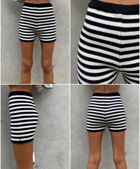 knit short pt「border」#7395