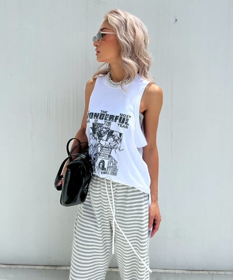 drop armhole tank「WONDERFUL」#11889