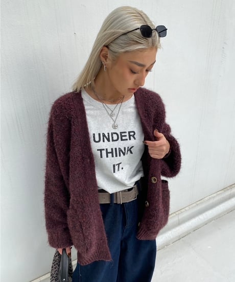 wide tee「UNDER THINK IT.」#5703