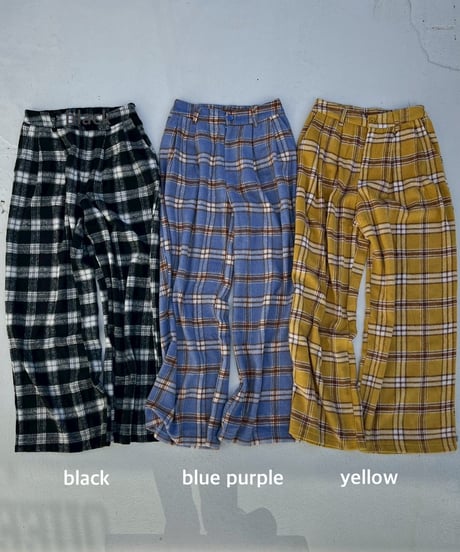 wide tuck pt「colorful check」#25810510