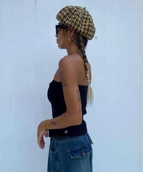 knit bare top「buttons」#6155358