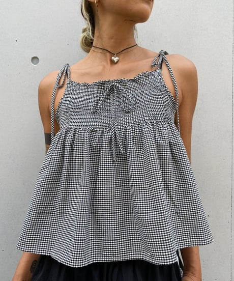 check flare cami「gingham」#6836