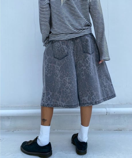 half pt「washed leopard」#6363-264