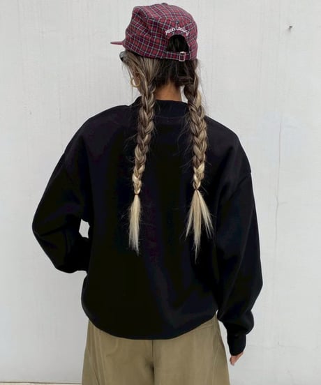 high neck sw「flocky font」#2162859(裏起毛）