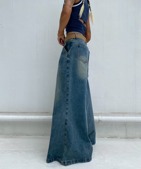 wide denim「super flare」#242508