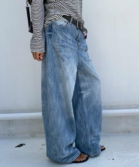 loose curve denim「wash」#2608964