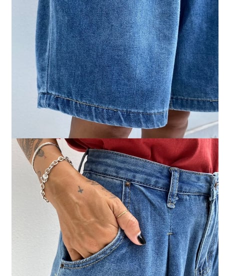 denim half pt「tack」#8580