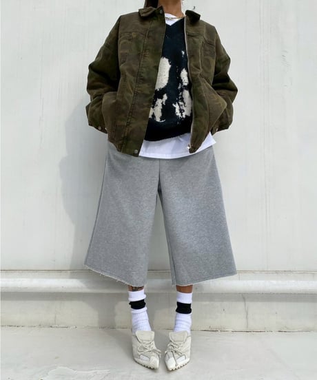 half sw pt「long shorts」#3048510(裏起毛／ベルト付き)