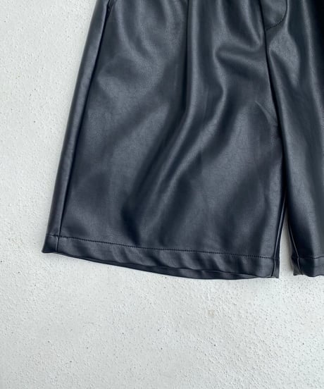 vegan leather half pt「straight wide」#31615