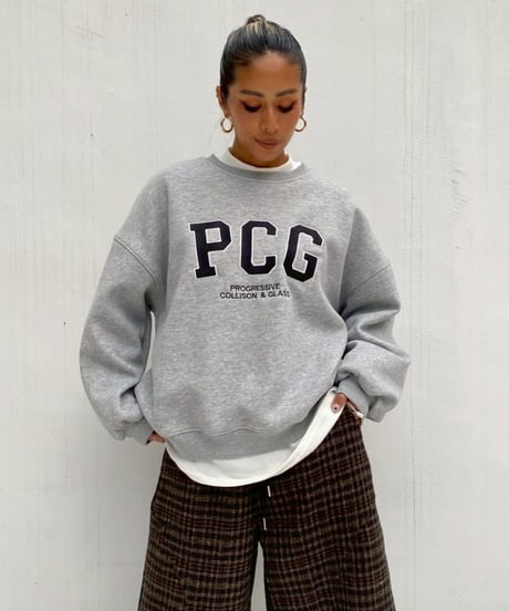 oversized sw「PCG」#6658511（裏起毛）