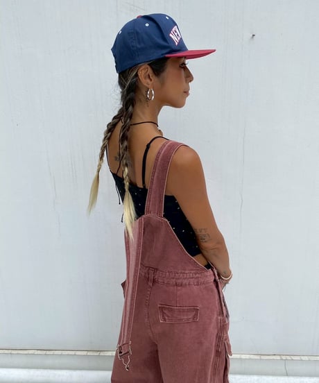 pigment overall「washed」#8209