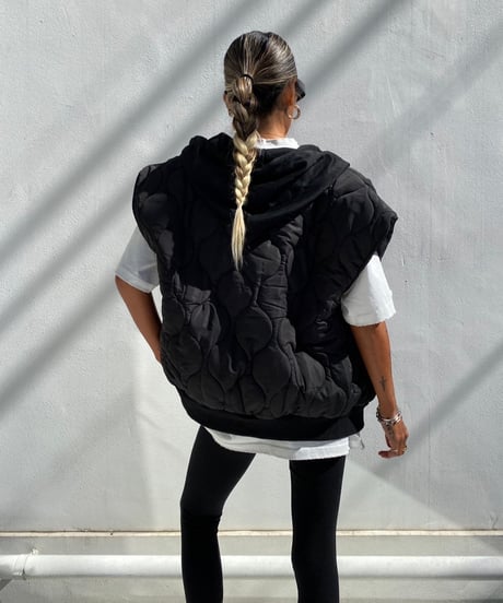 hoodie quilt gilet「FKG」#9757