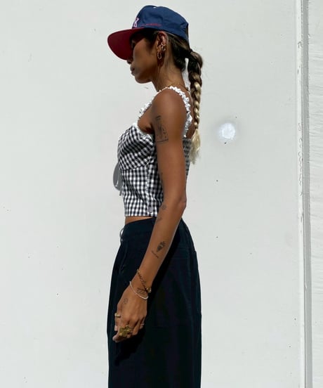 gingham camisole「diner」#2859