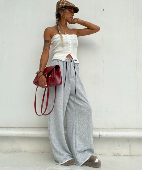 knit bare top「buttons」#6155358
