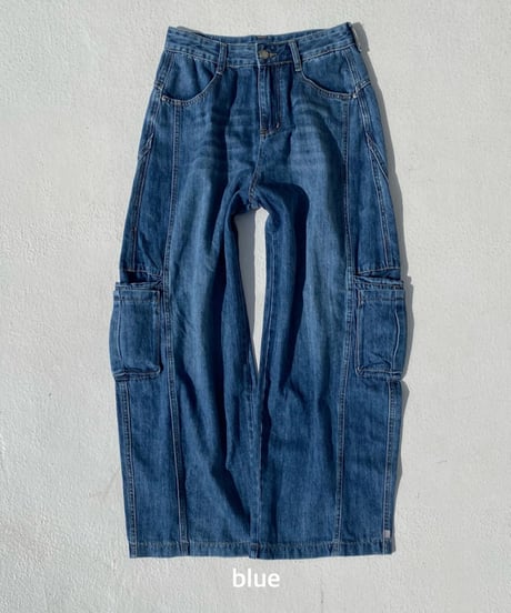 cargo denim「pocket barrel」#926158