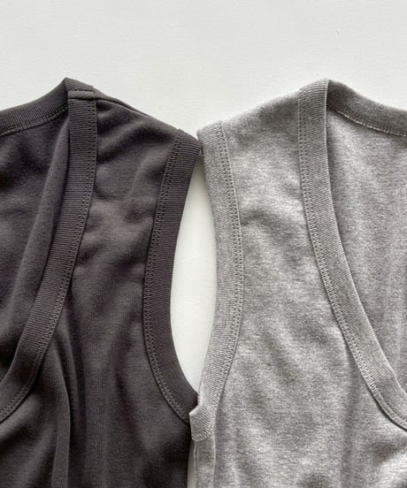 rib tank「v-neck」#5783-25364