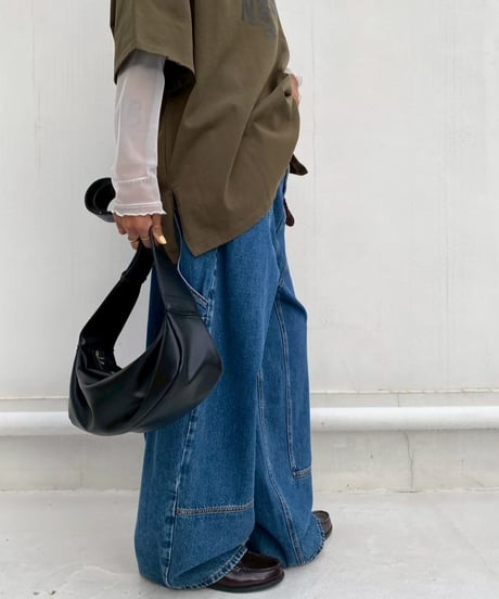 denim pt「3D curve」#8662959(ベルト付き)