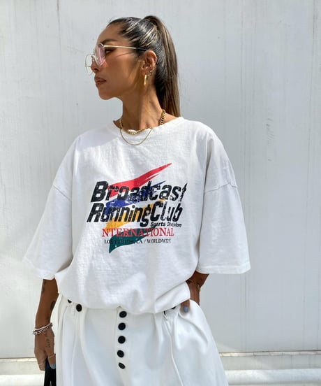 oversized T「running club」#203259