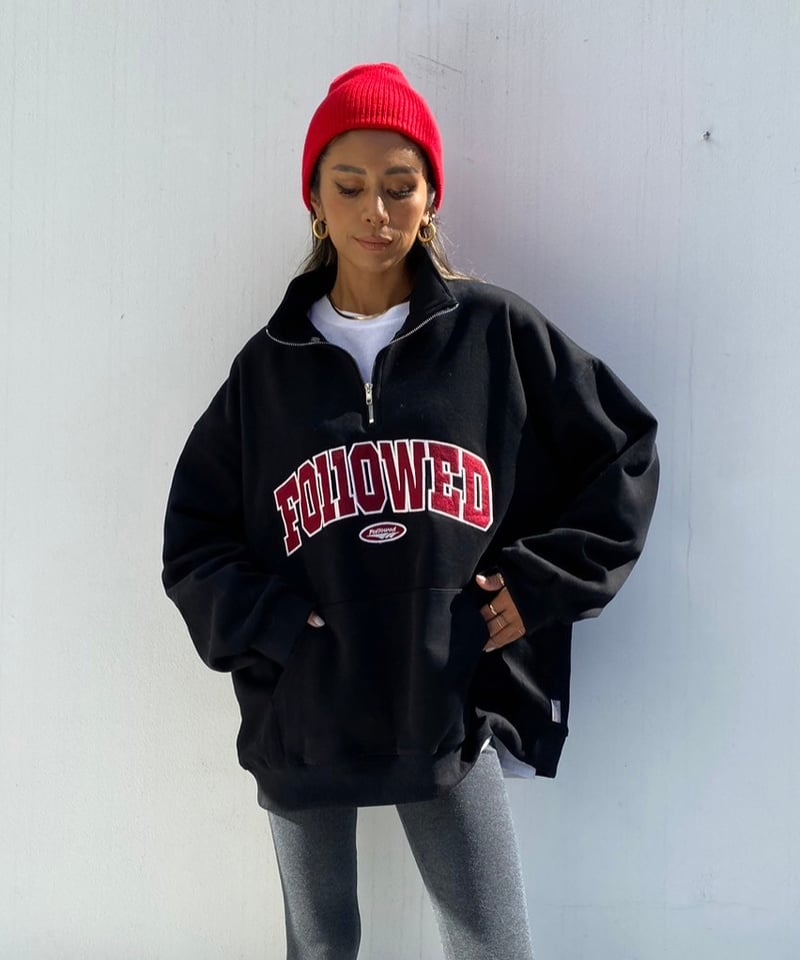 6,900→¥6,600】half zip sw「FOllOWED」#6511 | tab 6,900→¥6,600】half zip sw「FOllOWED」#6511 | tab
