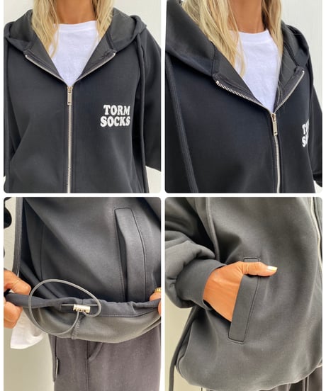 zip-up hoodie sw「TORM」#57322