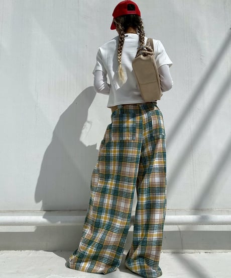 wide tuck pt「tartan check」#996159