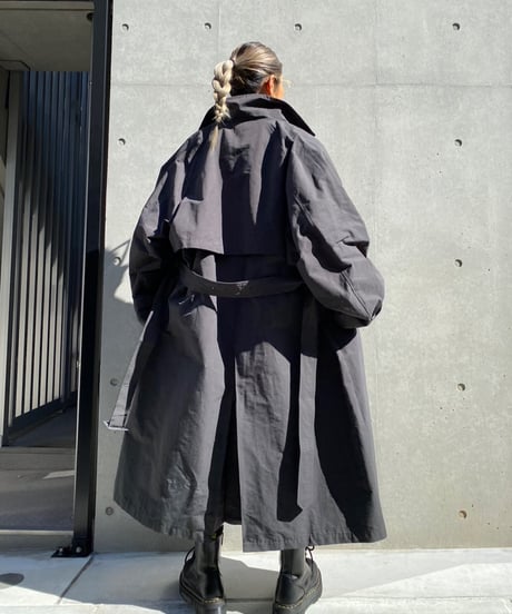 Stand collar long coat「SPRINKLE」#013