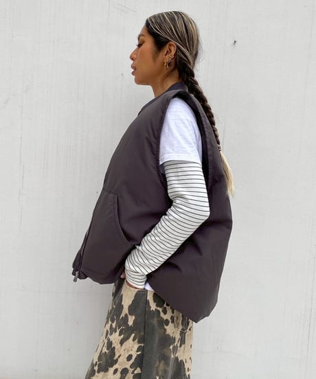 冬物非公開padded vest「puff」#6712510