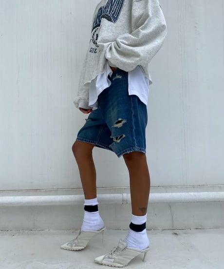 denim half pt「rip n wash」#66596