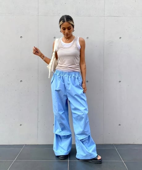 knee tack jogger pt「W stripe」#013